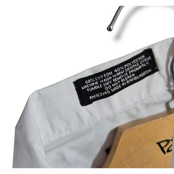 Omega Boys White Short Sleeve Guayabera Button Down Traditional Mexican Style - Picture 2 of 7